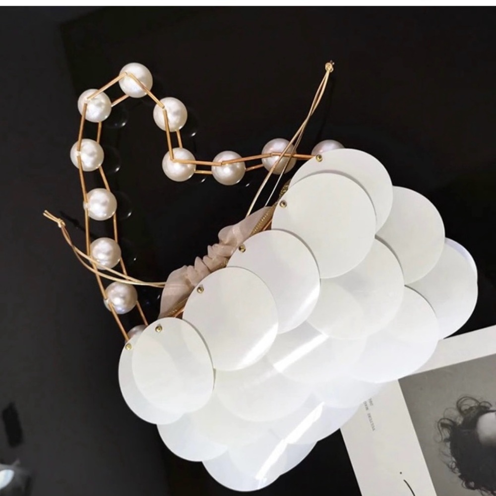 Pearl Embellished Handbag